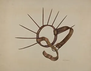 Piece Prints: Nose Piece (For Weaning Calf), c. 1938. Creator: John Thorsen