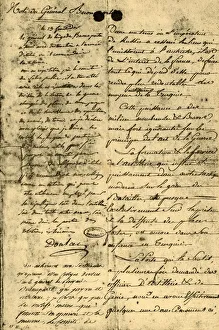 Librairie Henri Floury Prints: Note from General Bonaparte, 13 September 1795, (1921). Creator: Napoleon Bonaparte I