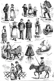 Notes of a Tourist: Swiss folk, 1883. Creator: Unknown