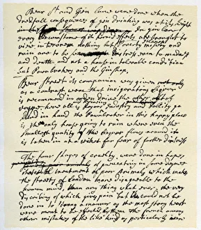 Notes by William Hogarth, c1751. Artist: William Hogarth