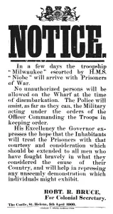 Black And White Publishing Gallery: Notice from Robert R. Bruce: For Colonial Secretary, 1900