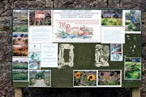 Noticeboard Collection: Noticeboard, The Potting Shed cafe and restaurant, Applecross, Highland, Scotland