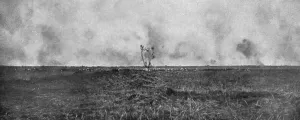 Notre Attaque du 12 septembre 1916 ; Le bombardement des lignes allemandes de Feuillaucourt, a l'Es Creator: Unknown