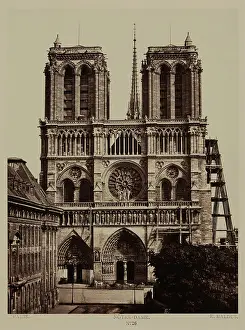 Baldus Prints: Notre Dame, between 1860 and 1870. Creator: Edouard Baldus