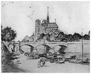 Notre Dame, c1870-1920 (1924). Artist: Jean Francois Raffaelli
