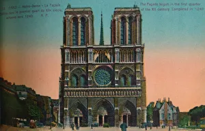 Papeghin Gallery: Notre-Dame Cathedral, Paris, c1920