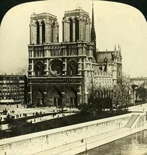 Notre Dame De Paris Gallery: Notre Dame Cathedral, Paris, France, 1901. Creator: Unknown