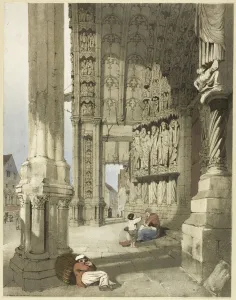 Notre Dame, Chartres, 1839. Creator: Thomas Shotter Boys
