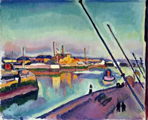 Images Dated 9th March 2011: Notre-Dame Embankment, Le Havre, 1908