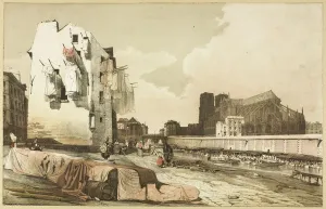 Boys Thomas Shotter Prints: Notre Dame, Paris, 1839. Creator: Thomas Shotter Boys
