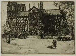 Notre Dame De Paris Gallery: Notre Dame, Paris, 1900. Creator: Donald Shaw MacLaughlan