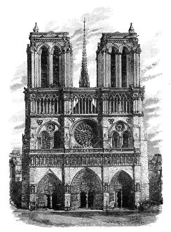 Images Dated 9th June 2007: Notre Dame, Paris, c1888