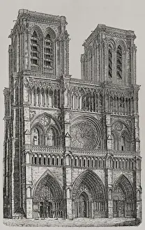 Notre-Dame, Paris, France, 1877. Creator: Unknown