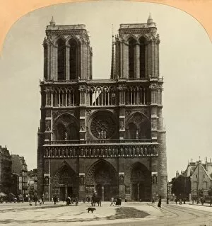 Notre Dame Gallery: Notre Dame, Paris, France, 1897. Creator: Keystone View Company