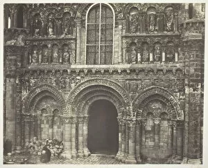 Bisson Brothers Gallery: Notre Dame de Poitiers (Vienne), West Facade, 1854 / 55, printed 1858 / 63