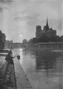Lile De La Cite Prints: Notre Dame from the river, Paris, 1924