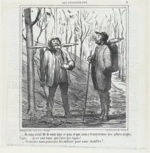 Disappointed Prints: On nous avait dit de venir dans ce pays... 1864. Creator: Honore Daumier