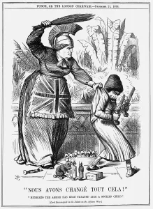 Amir Sher Ali Prints: Nous avons change tout cela!, 1878. Artist: Joseph Swain