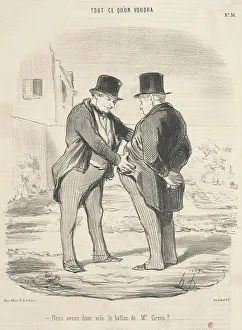 Nous avons donc volé le ballon de Mr. Green?, 19th century. Creator: Honore Daumier