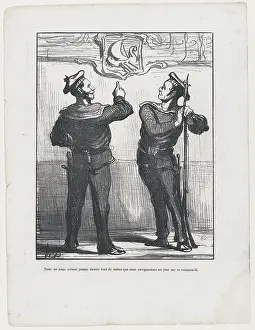 Galley Prints: Nous ne nous serions jamais doutes tout de meme... 1870. Creator: Honore Daumier