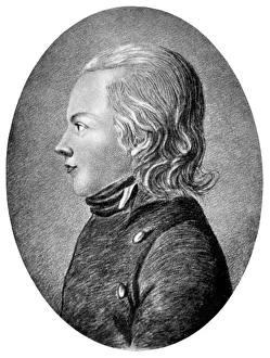 Novalis (Friedrich von Hardenberg), German Romantic poet and novelist, c1800
