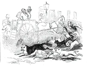Barking Prints: Novel fox hunt, 1844. Creator: Unknown