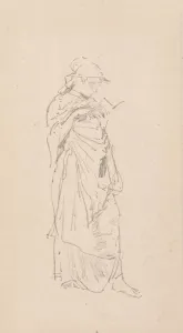 The Novel - Girl Reading, 1890. Creator: James McNeill Whistler (American, 1834-1903)