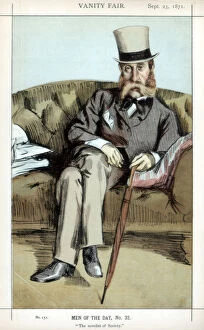 The novelist of Society, 1871.Artist: Coide