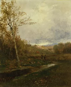 Oil On Paperboard Gallery: November, mid-late 19th century. Creator: Jervis McEntee