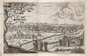 Novgorod (illustration from Muscovite and Persian Journey by Adam Olearius), 1634. Creator: Rothgiesser, Christian Lorenzen (?-1659). Novgorod (illustration from Muscovite and Persian Journey by Adam Olearius), 1634