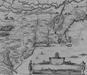 Rivers Prints: Novi Belgii Novaeque Angliae Nec Non Partis Virginiae, 1651-55. 1651-55
