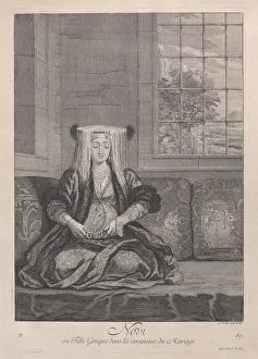 Novi, ou Fille Grecque dans la ceremonie du Mariage, 1714-15. Creator: Unknown Novi, ou Fille Grecque dans la ceremonie du Mariage, 1714-15. Creator: Unknown