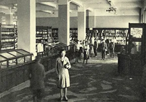 Shoppers Prints: Novosibirsk Department store C.R.K. 1924-1934. Creator: Unknown