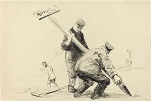 Jean Louis Prints: Noyon, c. 1914 / 1919. Creator: Jean Louis Forain