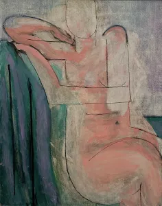 Matisse Prints: Nu rose assis (Seated Pink Nude), 1935-1936. Creator: Matisse, Henri (1869-1954)