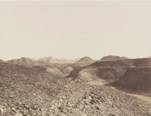 Nubie, Environs d Ibrim, Chaine Arabique - Vue d un Ravin, 1851-52