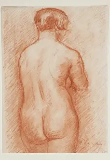 Crayon Prints: Nude, between 1874 and 1946. Creator: Charles Despiau