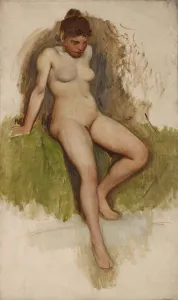 Duvenek Frank Prints: Nude, about 1895. Creator: Frank Duveneck