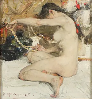 Life Model Prints: Nude, 1911-1919. Creator: Nikolay Feshin