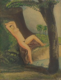 Hungarian Prints: Nude, around 1920. Creator: Josef Arpad Murmann