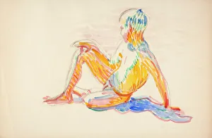 Nude Boy, study, 1910. Creator: Verner Thome