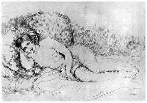 Campell Dodgson Collection: Nude, c1860-1910 (1924). Artist: Pierre-Auguste Renoir