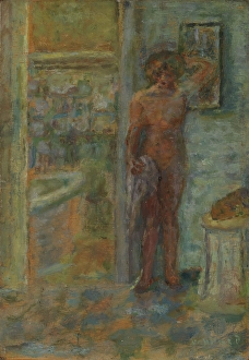 Les Nabis Prints: Nude in interior, probably 1917. Creator: Pierre Bonnard