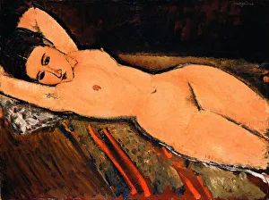 Modigliani Prints: Nude lying (Nu couche), 1916