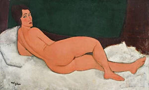 Erotic Gallery: Nude lying (Nu couche), 1917