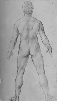 Buttocks Gallery: A Nude Man seen from the Back, c1480 (1945). Artist: Leonardo da Vinci