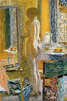 1931 Prints: Nude with mirror (Nu au miroir), 1931. Creator: Bonnard, Pierre (1867-1947)
