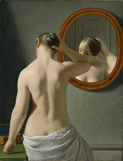 Nude from behind (Morning toilet), 1841