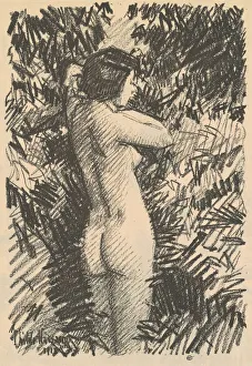 Frederick Childs Hassam Prints: Nude [recto], 1918. Creator: Frederick Childe Hassam