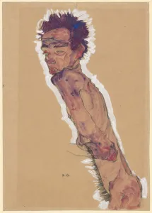 Vienna Gallery: Nude Self-Portrait, 1910